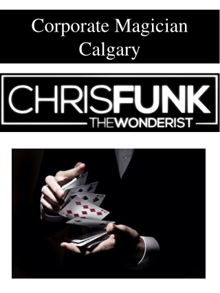 Corporate Magician Calgary