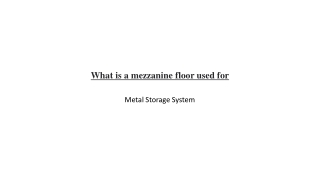Warehouse Mezzanine Floor | Mezzanine floors in Pune