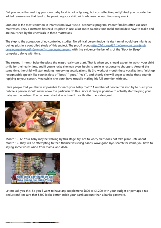 Facts About Baby's Development - cungdaythang.com