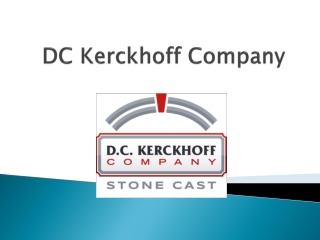 PPT - Architectural Precast Cladding - DC Kerckhoff Company