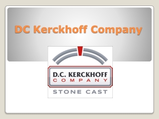 PPT - Pools & Water Features - DC Kerckhoff Company