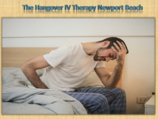 The Hangover IV Therapy Newport Beach