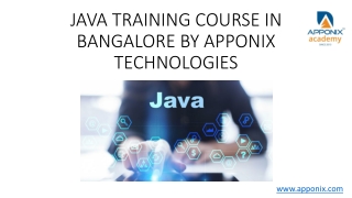 java training in bangalore
