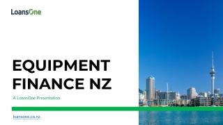Equipment Finance in New Zealand