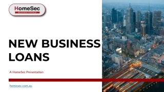 New Business Loans in Australia