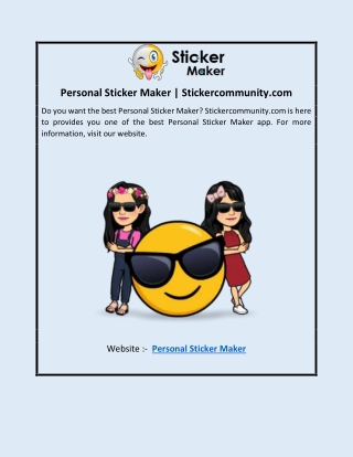 Personal Sticker Maker | Stickercommunity.com