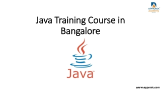 Java Training Course in Bangalore
