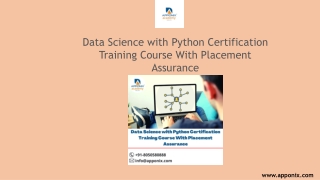 Data Science with Python Certification Training Course With Placement Assurance