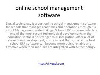 online school management software