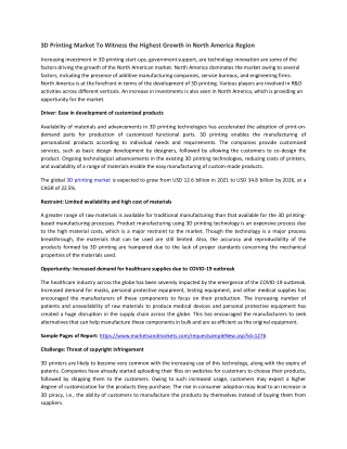 3D Printing Market with COVID-19 Impact Analysis