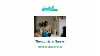 Therapists in Surrey - Metro Counselling