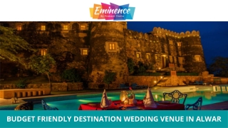 Budget Friendly Destination Wedding Venue in Alwar