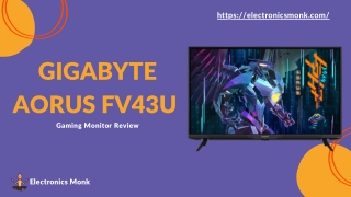 Gigabyte Aorus Fv43u Gaming Monitor