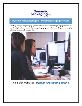 Dynamic Packaging Engine | Dynamicpackaging.software