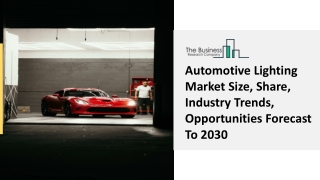 Global Automotive Lighting Market Competitive Strategies And Forecasts To 2030