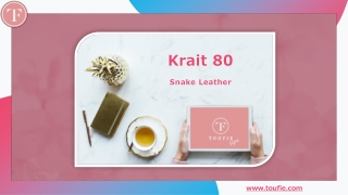 Krait 80 - Snake Leather