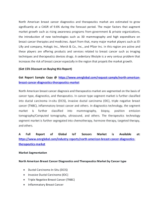 North American Breast Cancer Diagnostics And Therapeutics Market
