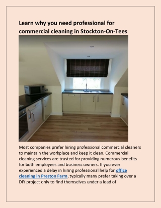Get End of Tenancy Cleaning in Stockton On Tees