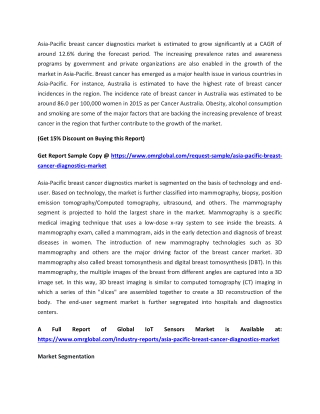 Asia-Pacific Breast Cancer Diagnostics Market