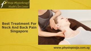 Best Treatment For Neck and Back Pain Singapore