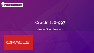 Free Download  Oracle  1Z0-997 Exam Sample Question Answers