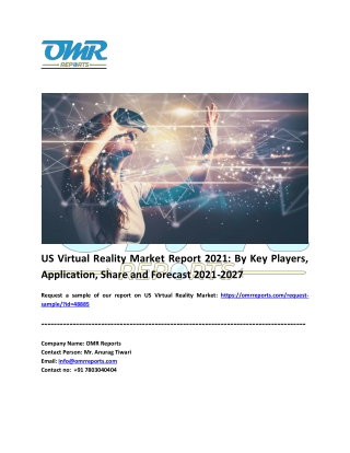 US Virtual Reality Market Size, Share, Impressive Industry Growth, Report 2027