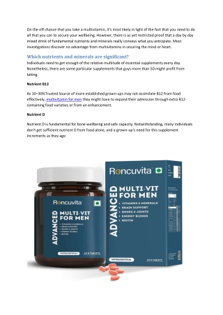Is it good to take a multivitamin everyday?