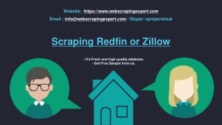 Scraping Redfin or Zillow