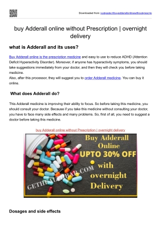buy Adderall online without Prescription  overnight delivery