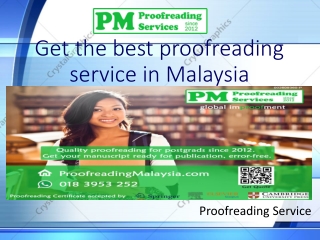 Thesis proofreading Malaysia