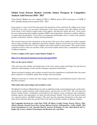 Global Yeast Extract  Market