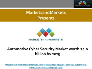Automotive Cyber Security Market worth $4.0 billion by 2025