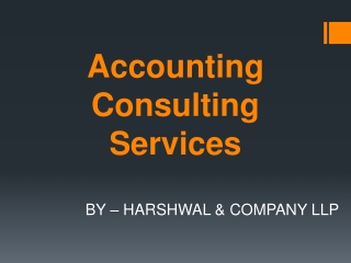 Professional Accounting Consultancy Service Provider – HCLLP