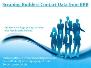 Scraping Builders Contact Data from BBB