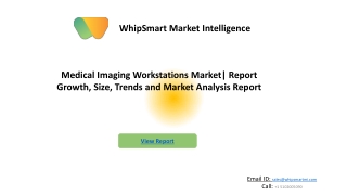 Medical Imaging Workstations marketResearch, Global Analysis | Forecast 2027