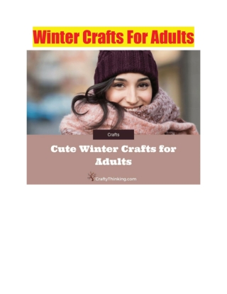 Winter Crafts For Adults