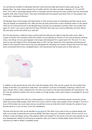 10 Secrets About bts shirts You Can Learn From TV