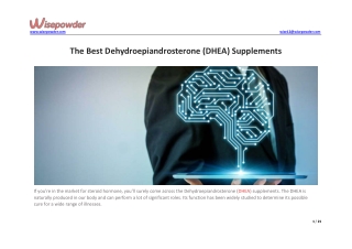 The Best Dehydroepiandrosterone (DHEA) Supplements