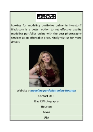 Modeling Portfolios Online Houston  Riazk.com