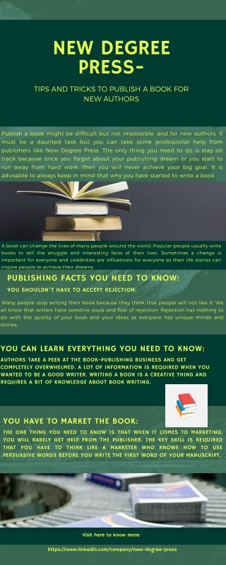 New Degree Press-Tips and Tricks to Publish a Book For New Authors