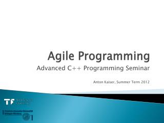 Agile Programming