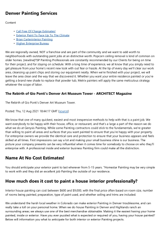 2021 Interior Painting Prices
