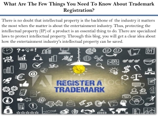 What Are The Few Things You Need To Know About Trademark Registration?