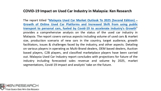 Malaysia Used Car Market Future Outlook, Malaysia Used Car Market Growth Rate