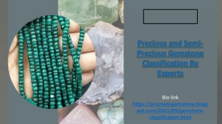 Precious and Semi-Precious Gemstone Classification By Experts