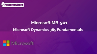 Free Download  Microsoft  MB-901 Exam Sample Question Answers