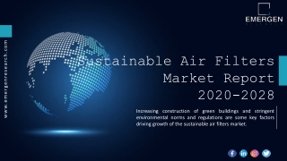 Sustainable Air Filters Market share, growth, Application Forecast Till 2028