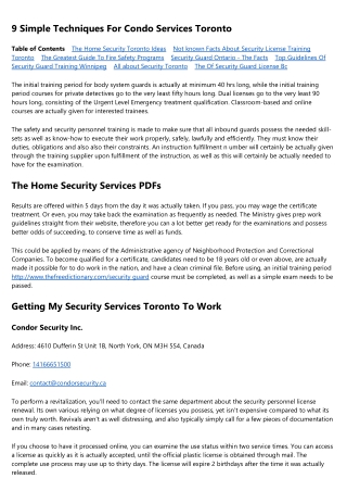Fascination About Security Guard Course