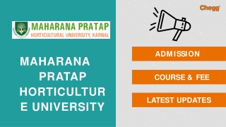 Maharana Pratap Horticultural University - [MHU], Karnal