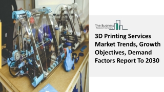 Global 3D Printing Services Market Competitive Strategies And Forecasts To 2030